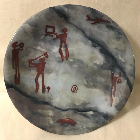 Rorstrand Sweden Fran artusende Millenials 2000 Plate Golf Millennieskiftet - Picture 1 of 12